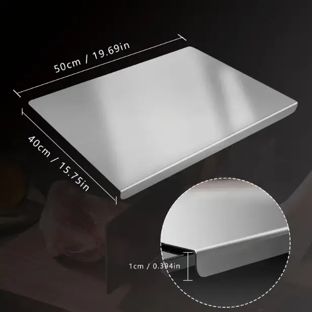 Stainless Steel Cutting Board Non-Slip Kitchen Chopping Board