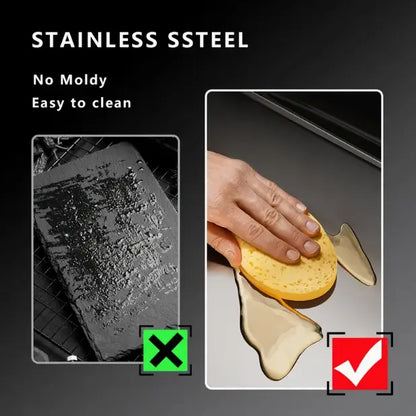 Stainless Steel Cutting Board Non-Slip Kitchen Chopping Board