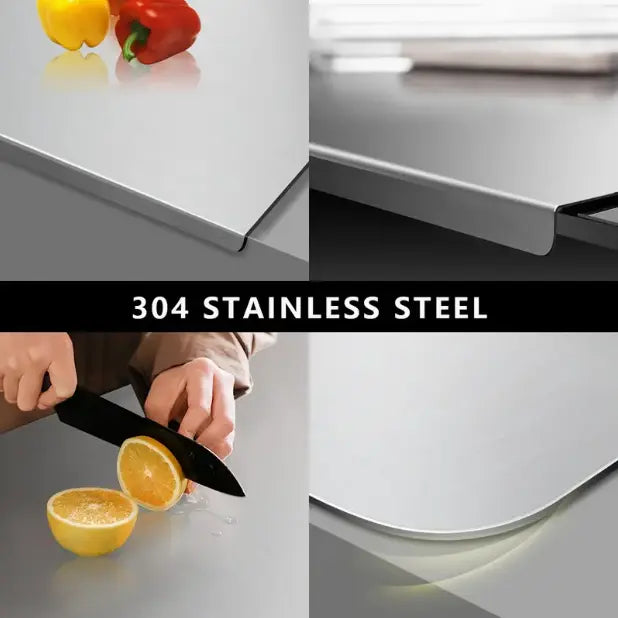 Stainless Steel Cutting Board Non-Slip Kitchen Chopping Board
