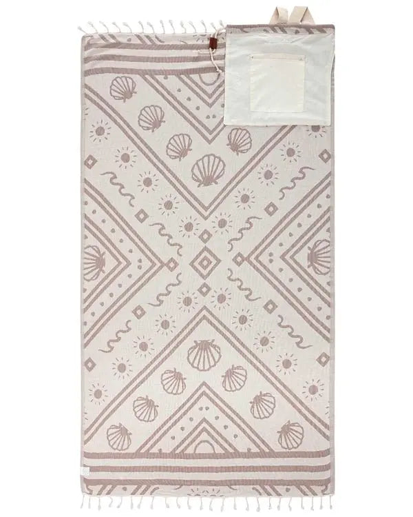 2-in-1 Towel Bag Convertible Beach Towel Tote