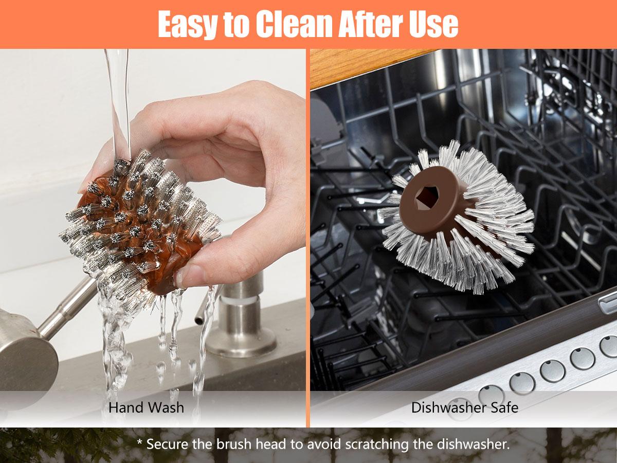 Bristle-Free Electric BBQ Grill Brush, Cordless Rechargeable Cleaner