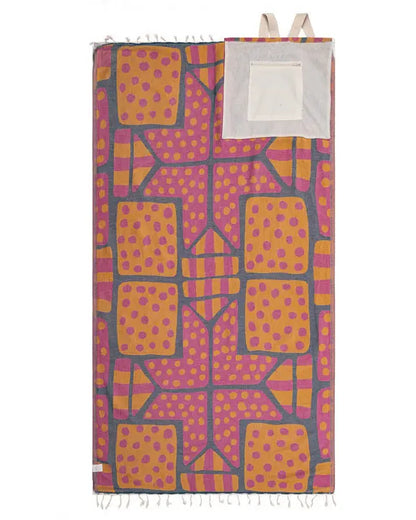 2-in-1 Towel Bag Convertible Beach Towel Tote
