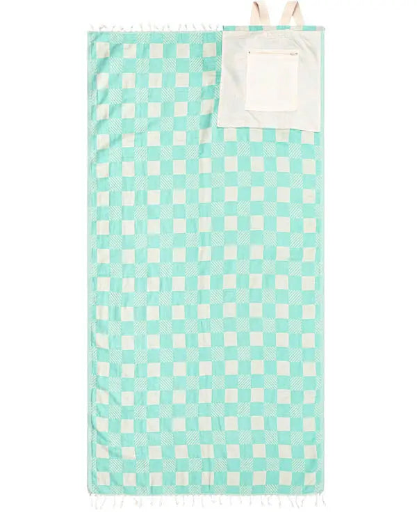2-in-1 Towel Bag Convertible Beach Towel Tote