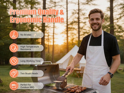 Bristle-Free Electric BBQ Grill Brush, Cordless Rechargeable Cleaner